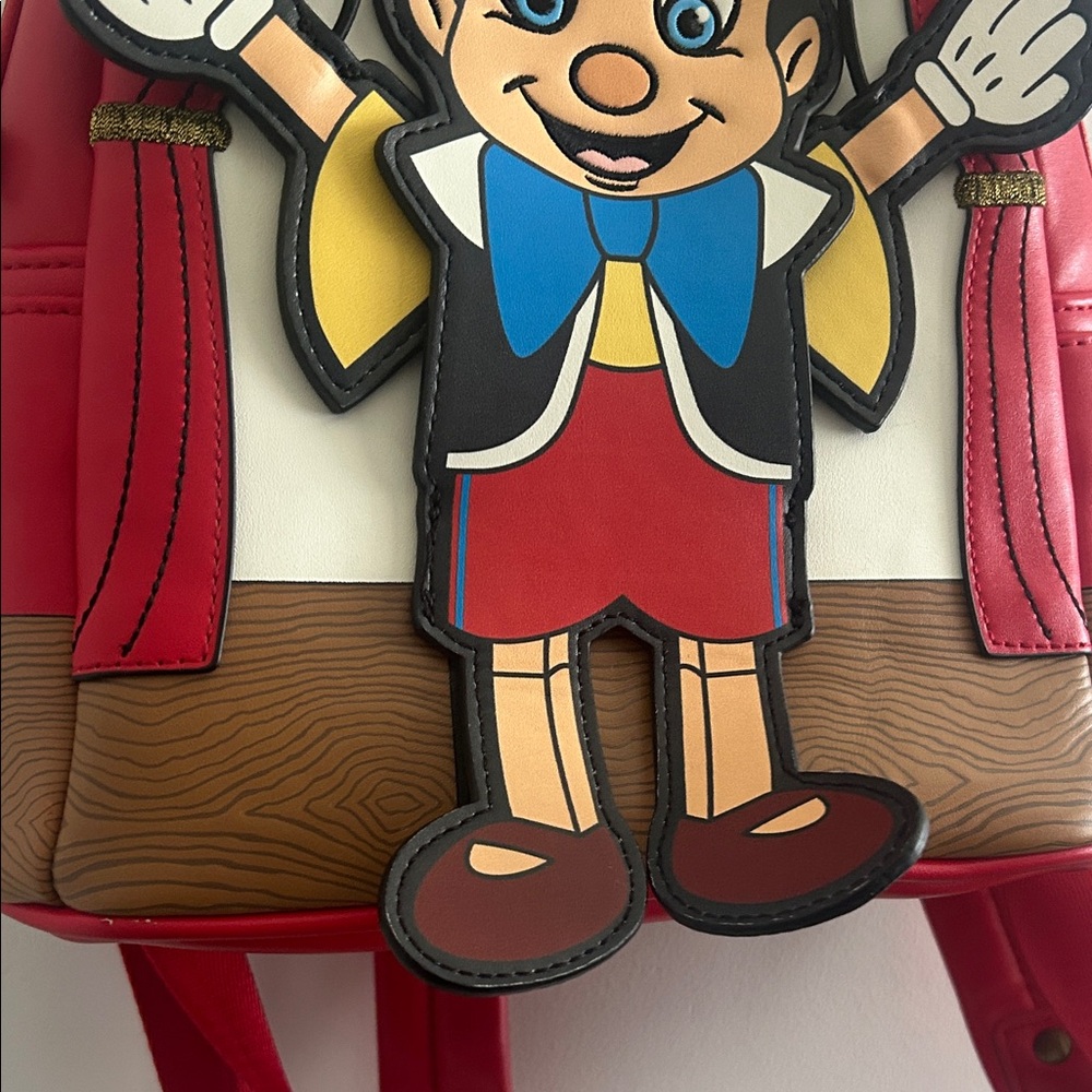 Disney LoungeFly Pinocchio Character Backpack - Picture 4 of 9